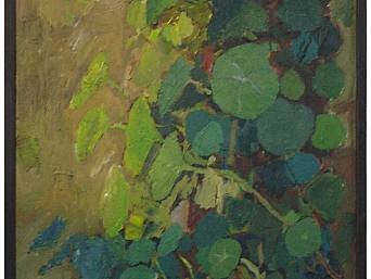 „Beckers Garten in Jena 2”, Öl auf Leinwand, 1993