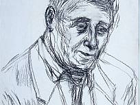 Kohlestift auf Papier, Uli, 1993