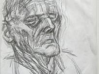 Bleistift auf Papier // pencil on paper, Geropsychatrie II, 1993