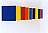 "colorboards I", Blick von links, Öl auf Pressholz, jede Tafel 12 x 12 x 1 cm, 1996