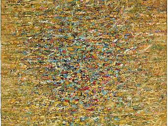 „Feld”, Öl auf Leinwand // oil on canvas, 100 x 100 cm, 07-09 (Privatbesitz // private collection, Berlin)