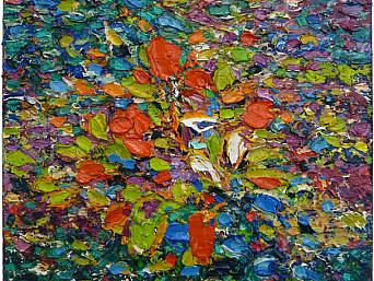 „Blumen 2”, Öl auf Leinwand // oil on canvas, 30 x 30 cm, 2010