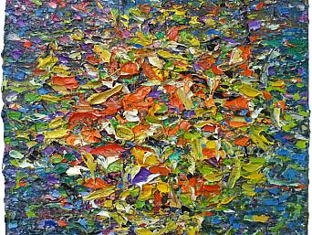 „Blumen 3”, Öl auf Leinwand // oil on canvas, 30 x 30 cm, 2010