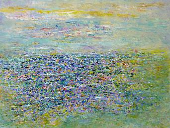 „Villeneuve-Loubet”, Öl auf Leinwand // oil on canvas, 100 x 80 cm, 2011  (Privatbesitz // private collection, Hamburg) 