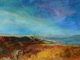 „Metzoke Dragot 2”, Öl auf Leinwand, 100 x 40 cm, 2015