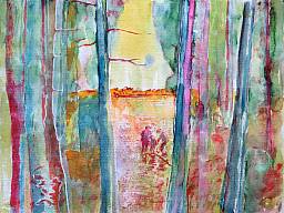 „Peetschsee 5”, Aquarell auf Papier, 32 x 24 cm, 9.6.2015