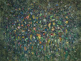 „Blumen 12”, Öl auf Leinwand // oil on canvas, 120 x 100 cm, 2016-2019